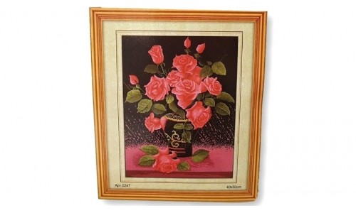 Siuvinėjimo paveikslas su siūlais Rožės - 1