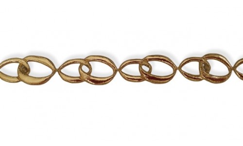 Dekoratyvinė juostelė Auksiniai žiedai 15mm