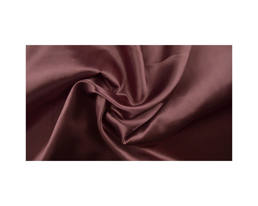 Atlasinis audinys - satinas Tamsi pelenų rožinė - 1