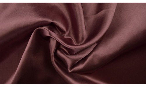 Atlasinis audinys - satinas Tamsi pelenų rožinė - 1