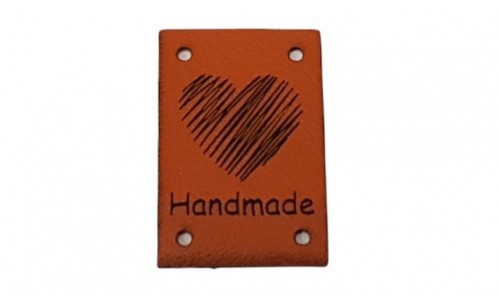 Etiketė Handmade Širdelė 20x30mm - 1