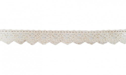 Medvilninis nėrinys su klijais 20mm | 4,5m