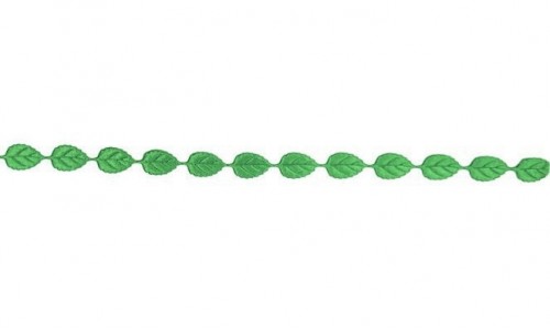 Dekoratyvinė juostelė Žali lapeliai 18x12mm - 2