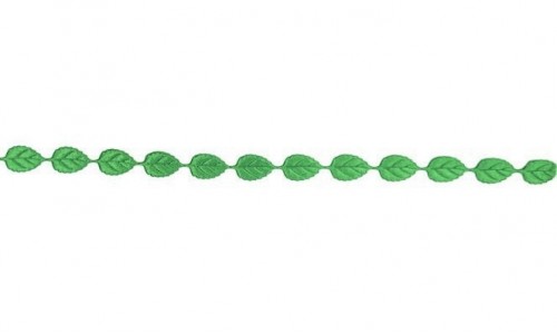 Decorative strip Green leaves 18x12mm - 1