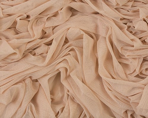 Elastic tulle Beige