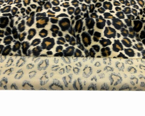 Artificial fur Leopard - two