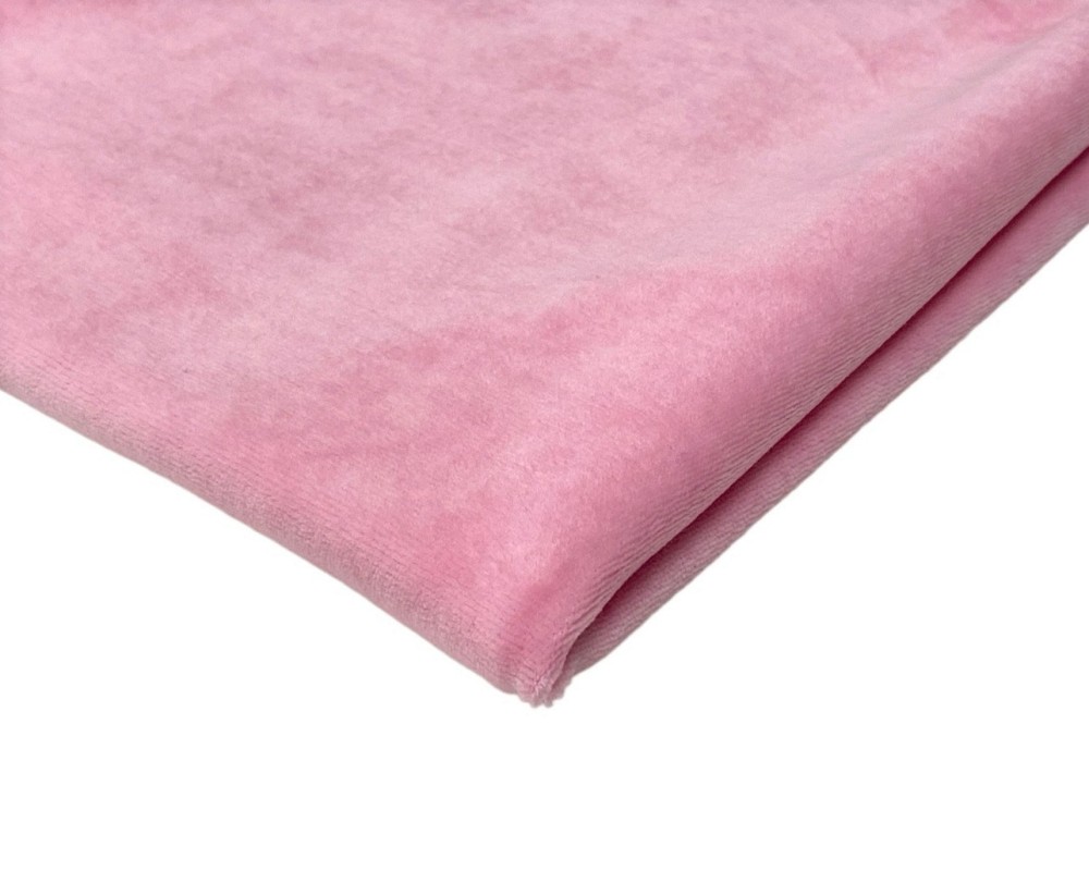 Cotton velvet Pink 220 grams or less/kv.m. - 1