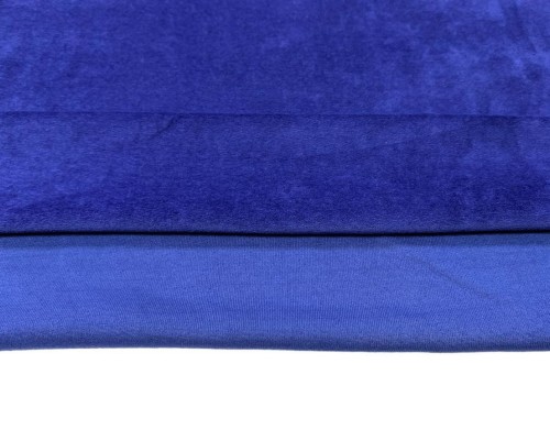 Cotton velvet Blue 220 grams or less/kv.m. - 1