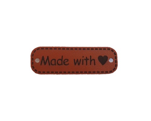 Label Made with love 10x35mm