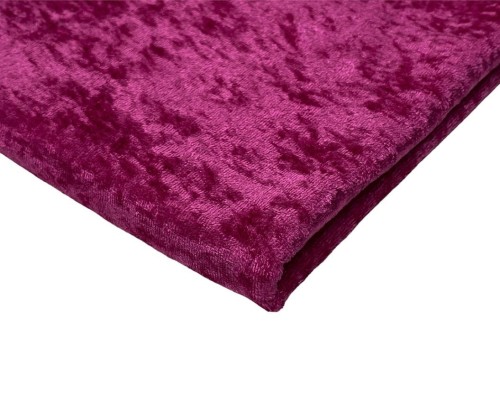 Fuchsia velvet creased thinner