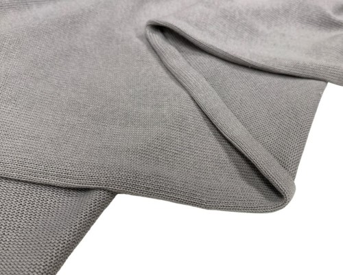 Woven cotton knitwear Grey - 1