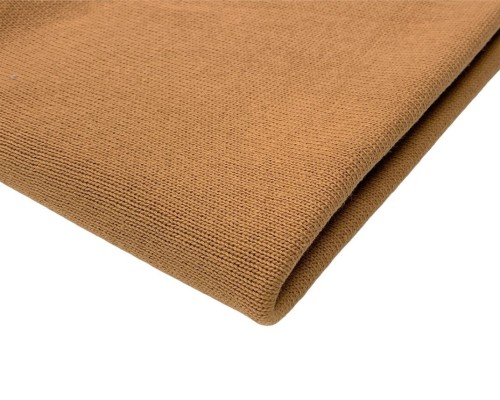 Knitted cotton jersey Camel - 1