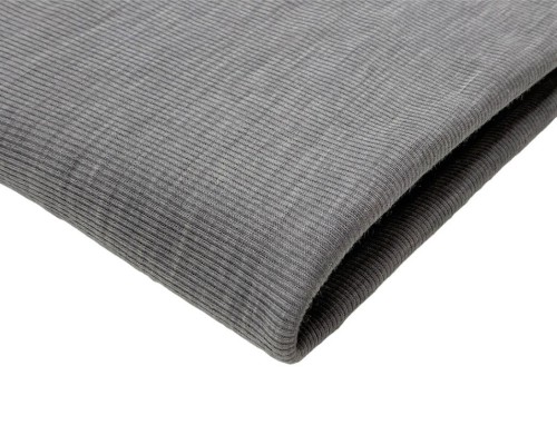 Merino wool knitwear Grey RIB - 1