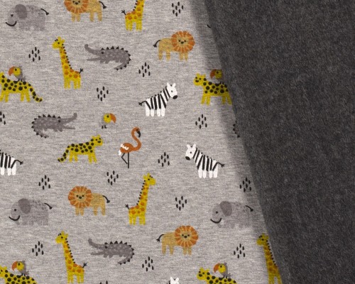 Knitted shirt with pile Animals