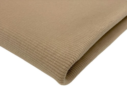 RIB knitted fabric Light brown