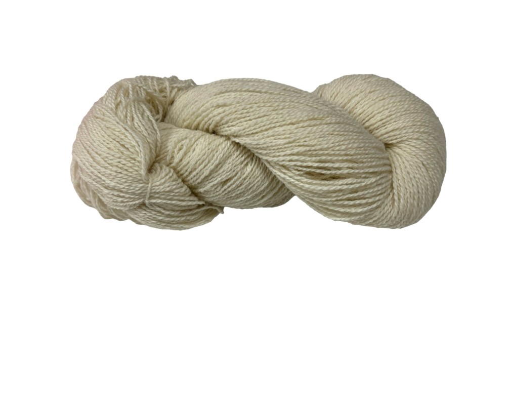 Yarn of wool White 100g 300m - 1