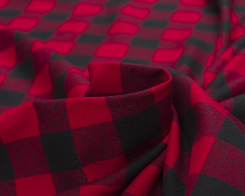 Finished flannel Red - 1