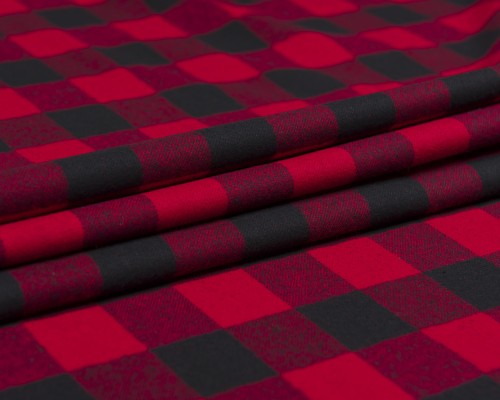 Finished flannel Red - 1