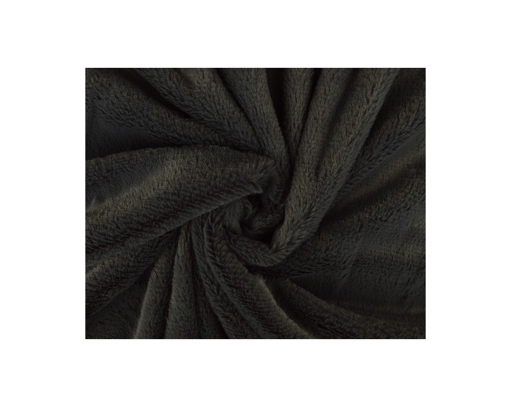 Artificial fur - plush Dark grey - 1