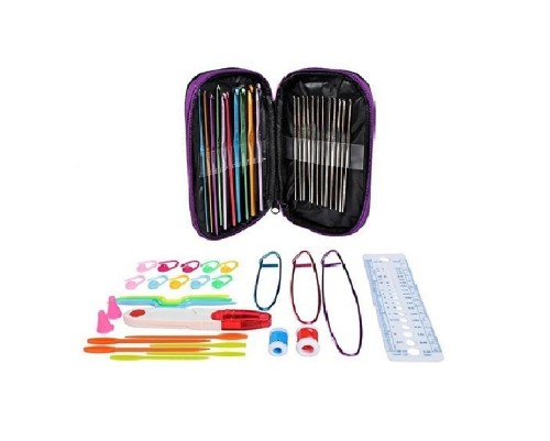 Crochet-knitting accessory set | 50 accessories