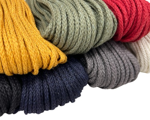 Coloured linen cord 5mm