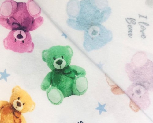 Cotton jersey Colored bears - 1