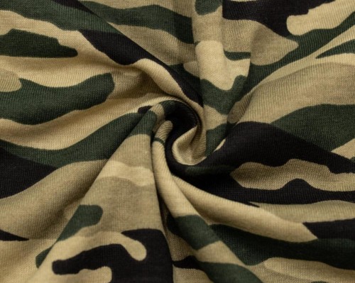 Cotton jersey Camouflage - two