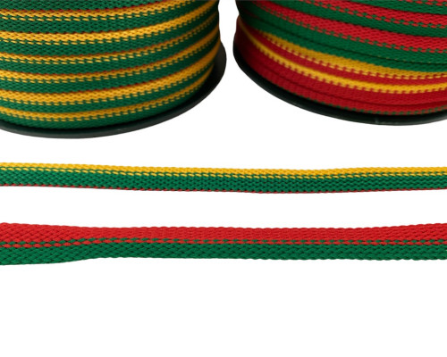 Tricolour flat cord 10mm | 12mm