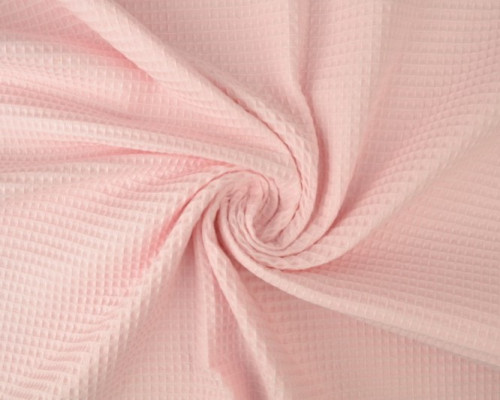 Waffle fabric Baby pink