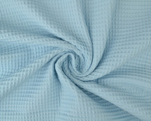 Waffle fabric Baby blue