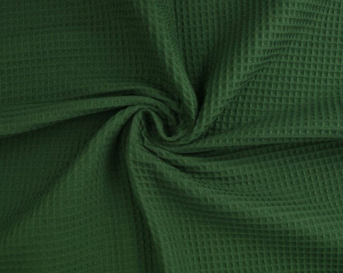 Waffle cloth Dark green - 1