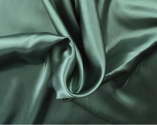 Satin fabric - satin Old green