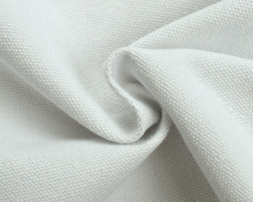 Thick cotton canvas white