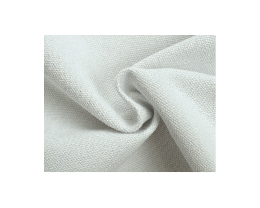 Thick cotton canvas white