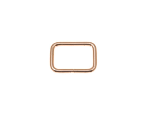 The metal ring is a rectangle of gold