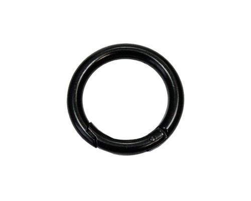 Ring for handbag with notch Black 32mm