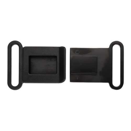 Plastic/metallic cover Black 40 mm - two