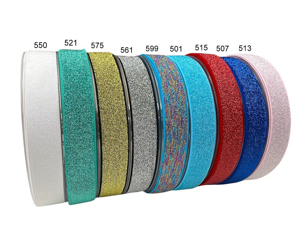 Dekoratyvinė guma Metalic 40mm | 9 spalvos - 1