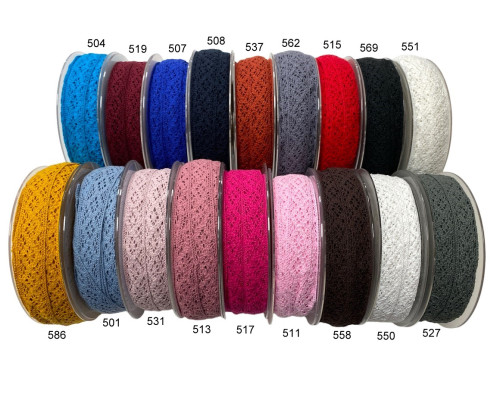 Cotton lace 20mm | 18 colours