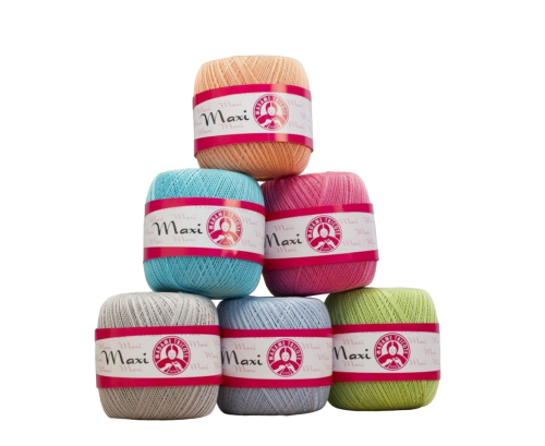 Crochet yarn MAXI 100gr | 565m | 25 colours