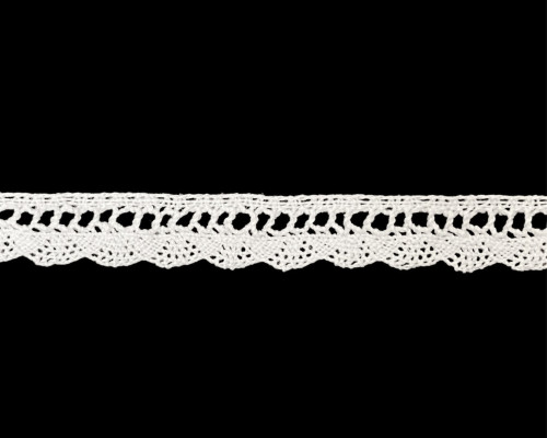 Cotton yarn 15 mm white - 1