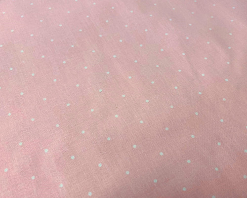 Cotton cloth Dots in pink - 1