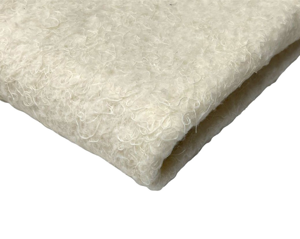 Unbleached cotton fibres - wool Ekru - 1