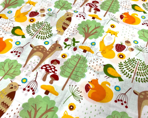 Cotton - cloth Forest animals - 1