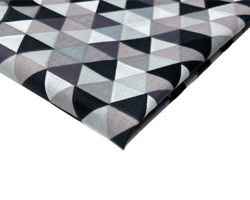 Cotton - cloth Grey triangles - 1