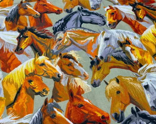 Cotton cloth Horses - 1