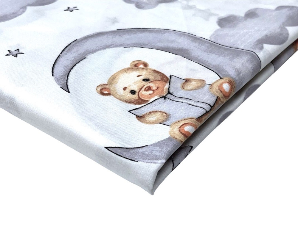 Cotton - cloth Bear and moon - 1