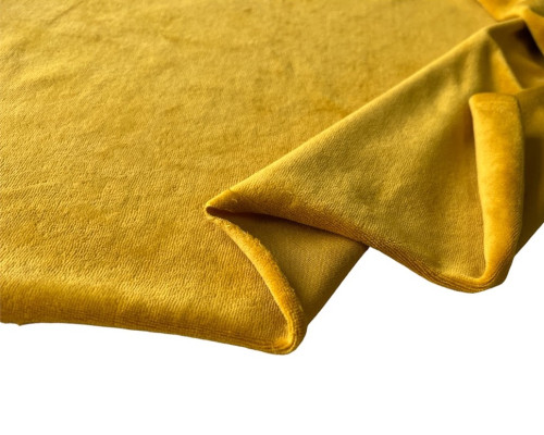 Cotton velvet yellow gold - 1