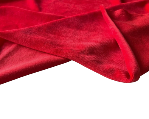 Cotton velvet Red - two