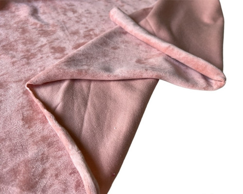 Cotton velvet Nude pink - two